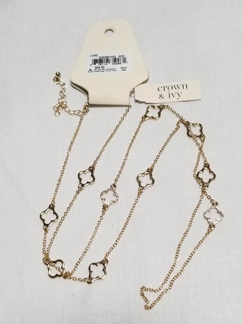 CROWN & IVY QF STATION NECKLACE