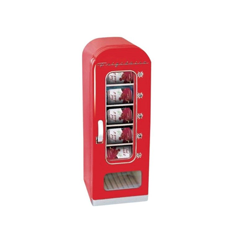 10 CANS RETRO MINI BEVERAGE REFRIGERATOR