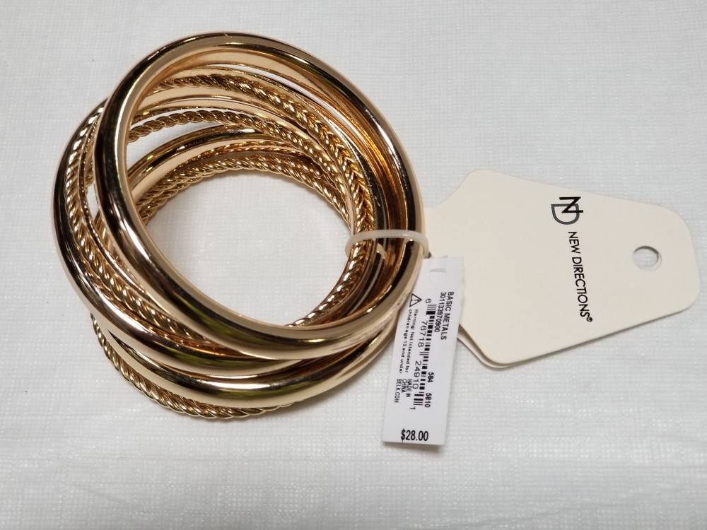 BRACELETS BANGLE METAL ONLY GOLD TONE