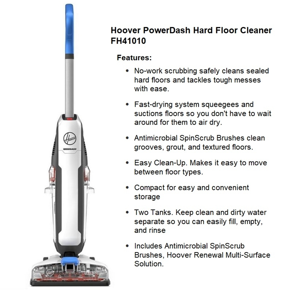 Hoover PowerDash Hard Floor Cleaner, FH41010 