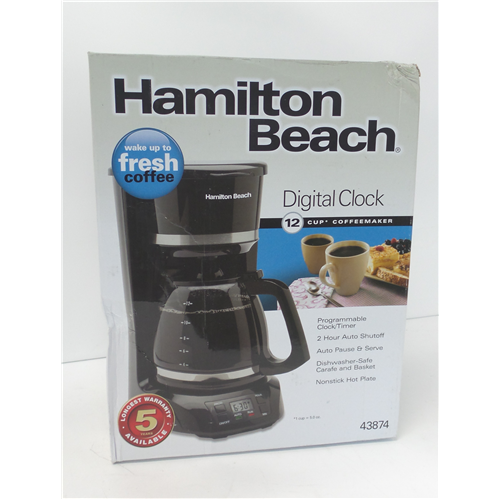 Hamilton Beach Digital 12 Cup Programmable Coffee Maker, Model