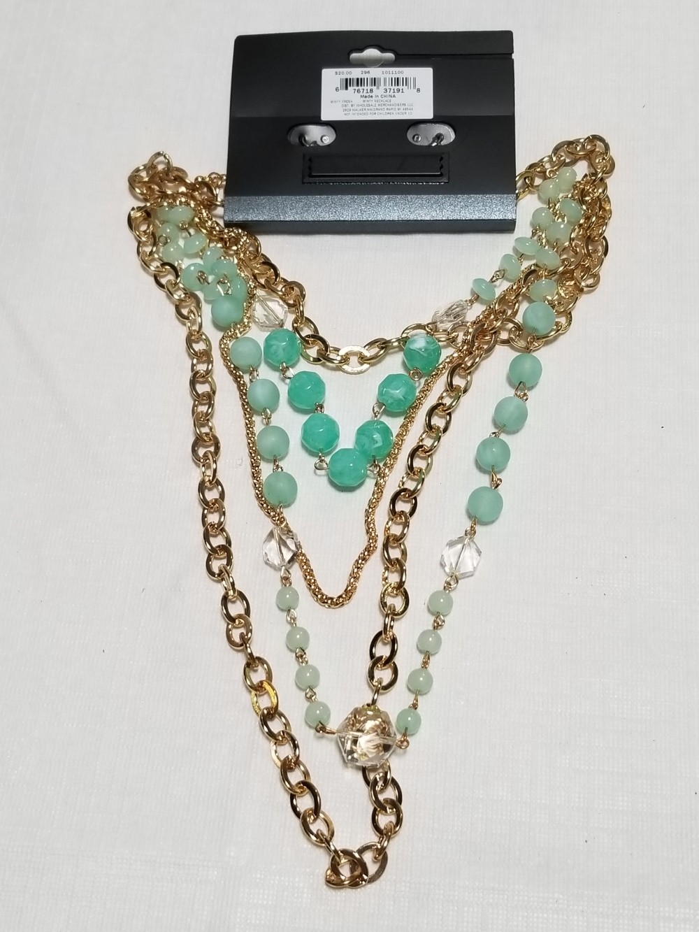 NECK SET BEAD CHAIN DROPS