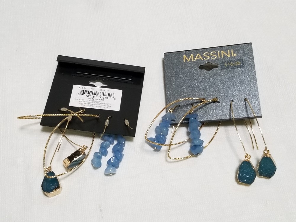 MASSINI SET OF 3 DROP EARINGS