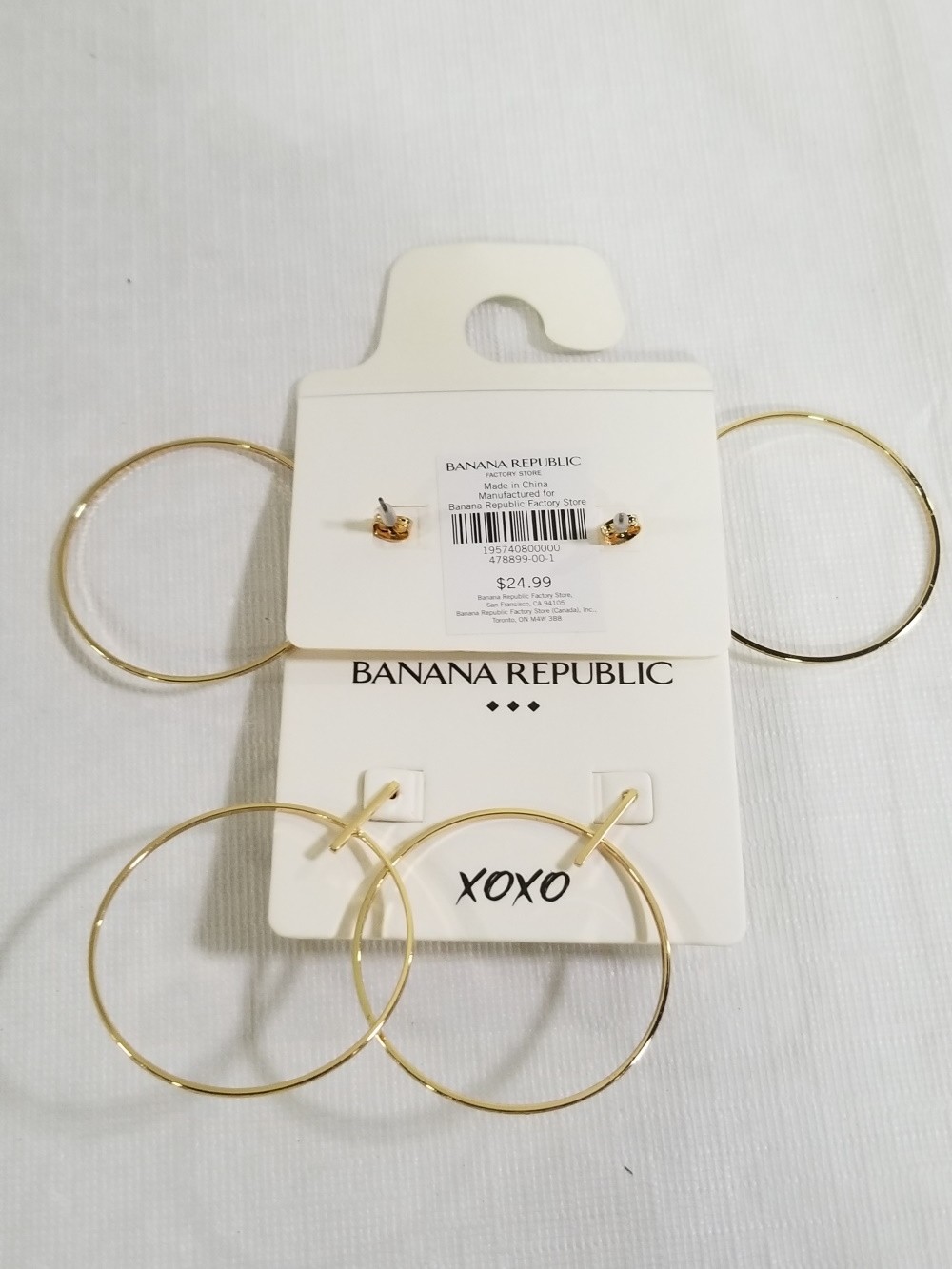 LYNDELL BAR HOOP EARRINGS