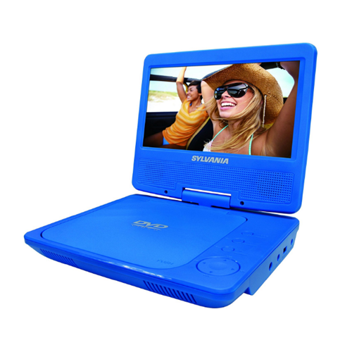 Sylvania SDVD7052-BLUE 7-Inch Swivel Screen Portable DVD Player Blue