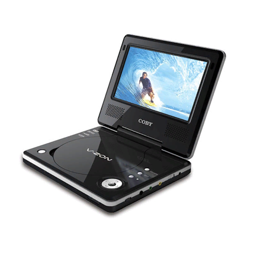 Coby 7" Portable DVD Player White