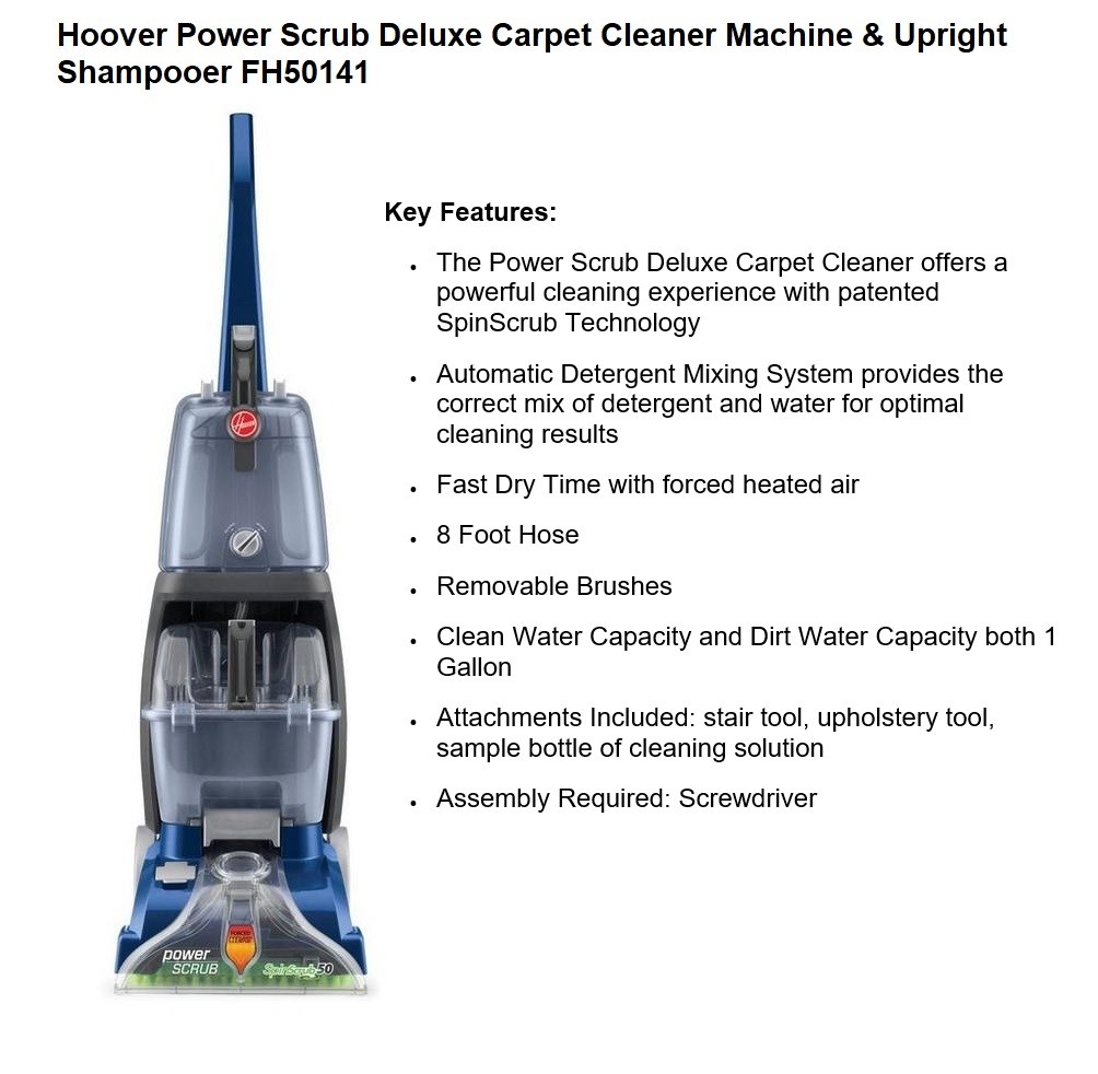 Power Scrub Deluxe Carpet Cleaner