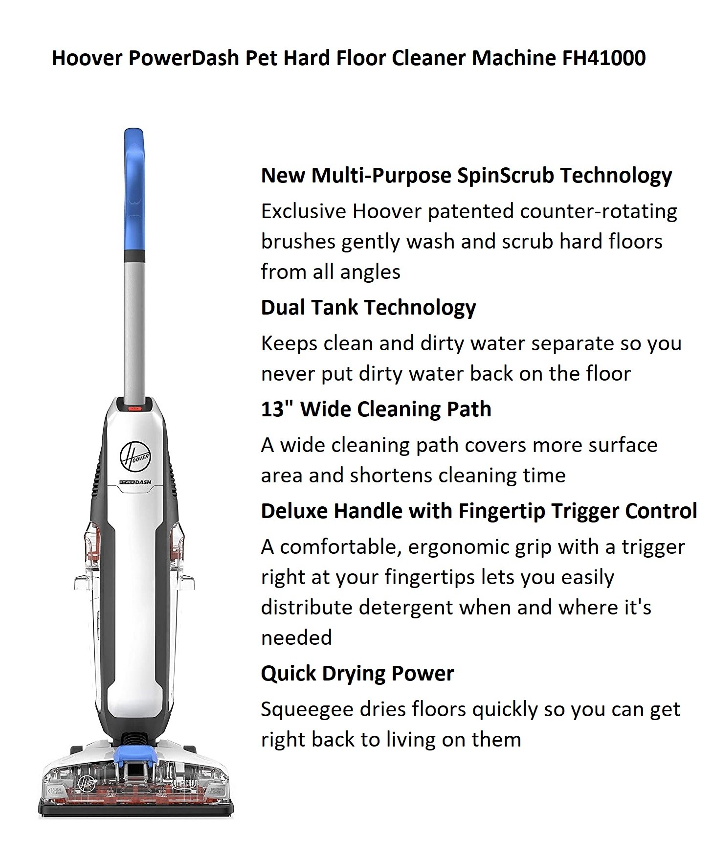 Hoover PowerDash Pet Hard Floor CLEANER.