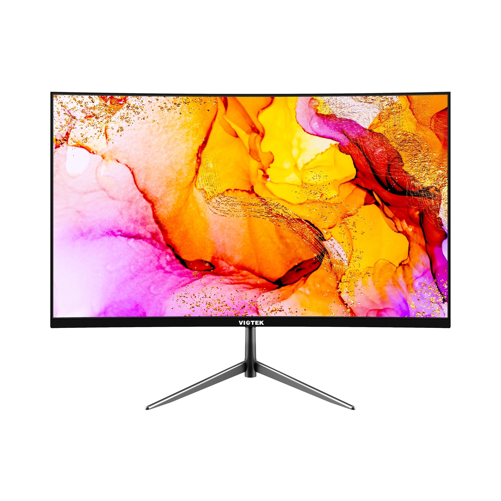 Viotek 24" LED Curved Gaming Monitor NBV24CB2 75HZ 1080P Frameless Ports: HDMI, VGA port, 3.5mm port