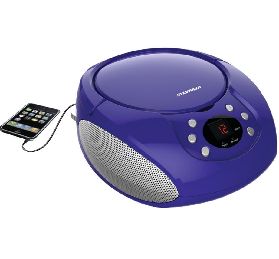 Sylvania SRCD261-B-PURPLE CD Boombox