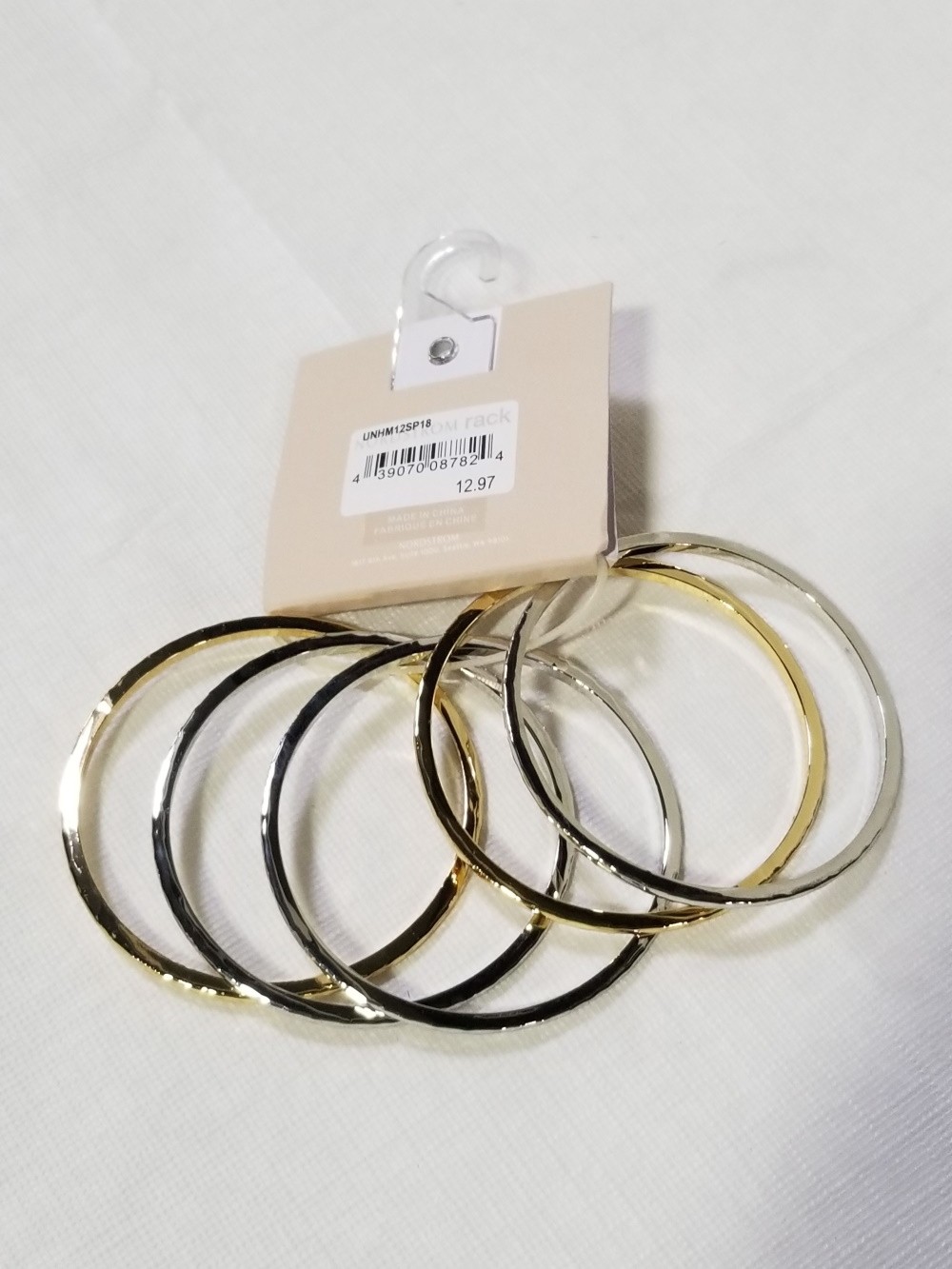 SET OF 5 TWO TONE BANGLES