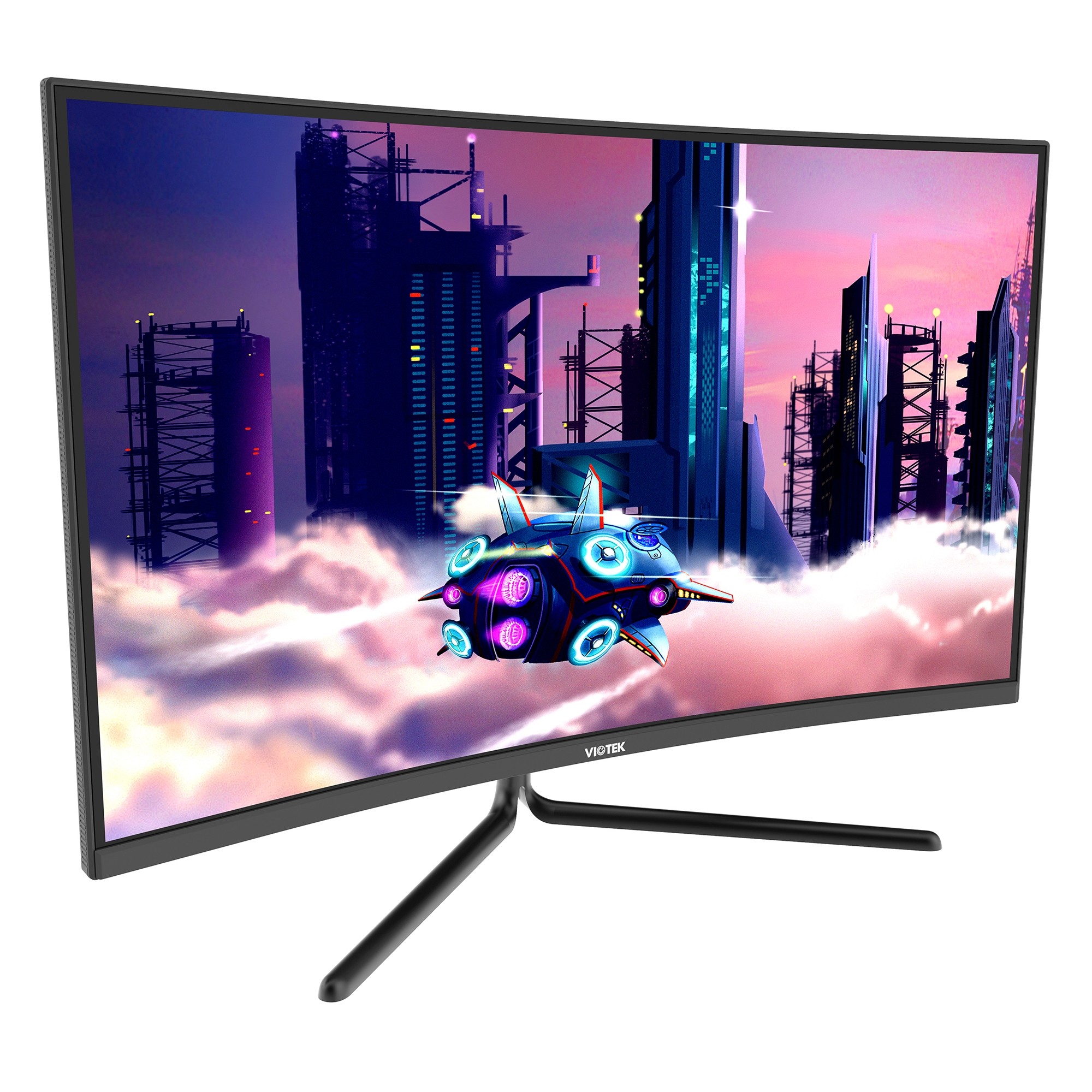 Viotek Curved Gaming Monitor 32-Inch GNV32DB | 144Hz WQHD 2560 x 1440p | G-Sync-Ready FreeSync with LFC | 3X HDMI DP Audio Out | (VESA)