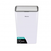 Hisense 12000-BTU DOE 115-Volt White Vented Wi-Fi enabled Portable Air Conditioner AP1222CW1W