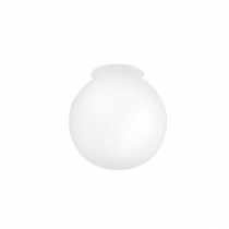6" Globe Glass Lip Light Shade White
