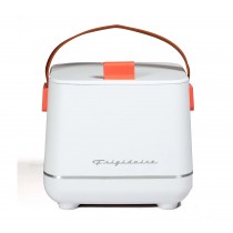 Frigidaire 6-Can Retro Top-Opening Portable Beverage Mini Fridge/Cooler EFMIS308-WHITE