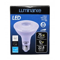 Luminance 91824 LED Spot Light E26 PAR30 12W-3000K 850 LUMEN L7531-3 PAR30LN Long Neck LED Light Bulb