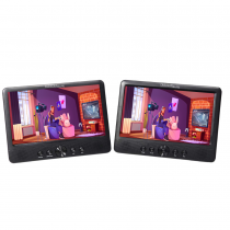 Proscan Elite 10.1" Dual Screen Portable DVD Media Player PEDVD1082 Black