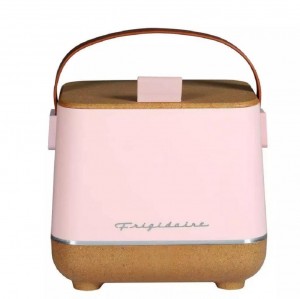 6-Can Mini Personal Fridge Cooler, Pink