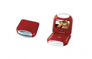 Sylvania 7" Portable Dvd Player Red