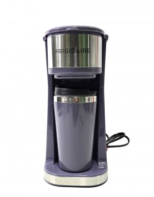 Frigidaire Stainless Steel Coffee Maker - Single Cup With Insulted Travel Mug ECMK095 with 420ml Capacity Lavender