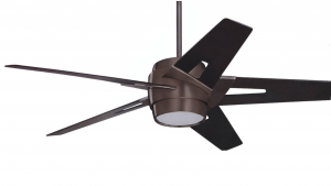 Emerson CF550LORBB550DM Luxe Eco Modern 54" Ceiling Fan 6-Speed Wall Control with Dark Mahogany Blades