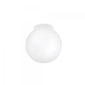 6" Globe Glass Lip Light Shade White