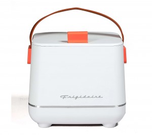 Frigidaire 6-Can Retro Top-Opening Portable Beverage Mini Fridge/Cooler EFMIS308-WHITE