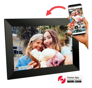 Sylvania SDPF1095 10-Inch Wi-Fi Cloud Digital Picture Frame, free app (Android & iOS), 8GB capacity, MicroSd card slot, Supports MP3, WMA, MPEG1, MPEG2 (Renewed)