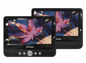 Sylvania SDVD9957 9" Dual-Screen DVD Media Player f/ Car w/ DVD SD USB