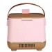 6-Can Mini Personal Fridge Cooler, Pink