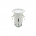 3" White Complete Fixture Fixed Flood