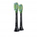 Philips Sonicare Genuine W3 Premium Black Replacement Toothbrush Heads, 2 Brush Heads HX9062/95