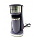 Frigidaire Stainless Steel Coffee Maker - Single Cup With Insulted Travel Mug ECMK095 with 420ml Capacity Lavender