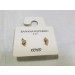 Shell stud earrings Gold  Tone