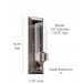 ESQUIRE 1LT WALL SCONCE WITH CLEAR GLASS