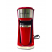 Frigidaire Stainless Steel Coffee Maker Single Cup With Insulted Travel Mug ECMK095 with 420ml Capacity Red