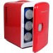 Frigidaire Portable Mini Fridge-Retro Compact 6-Liter 9-Can EFMIS175-RED