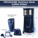 Frigidaire Stainless Steel Coffee Maker - Single Cup With Insulted Travel Mug ECMK095 with 420ml Capacity Navy