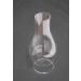 LUMINANCE CLEAR GLASS CHIMNEY 2-1/8" Fitter X 8-1/4"H - G57 for Oil or Kerosene Lanterns
