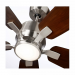 Luminance Kathy Ireland Ion Eco LED 60" Ceiling Fan Brushed Steel Walnut Blades