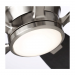 Luminance Kathy Ireland Ion Eco LED 60" Ceiling Fan Brushed Steel Walnut Blades