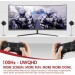 VIOTEK GN34C 34” Ultrawide QHD Curved Professional Monitor 100Hz 21:9 with FreeSync 